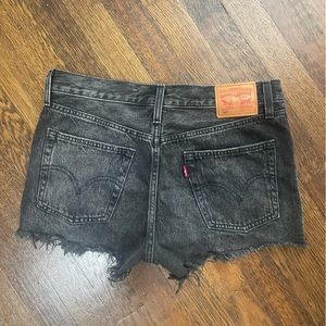 Levi’s 501 high-waisted denim shorts
